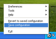 Screen shot of the NVDA system tray context menu.