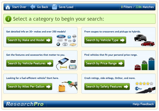 ResearchPro Home Screen
