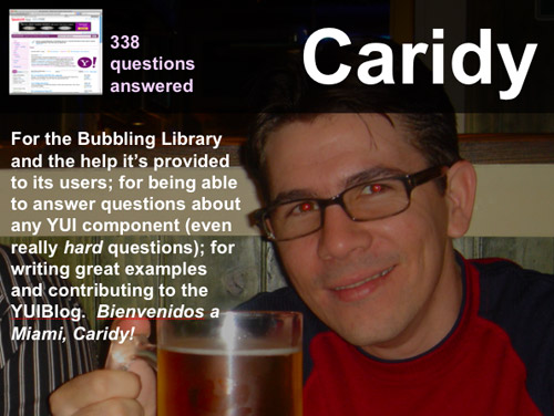Caridy's award slide during the 2nd Birthday celebration.