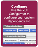 Configure your YUI implementation using the YUI Configurator.