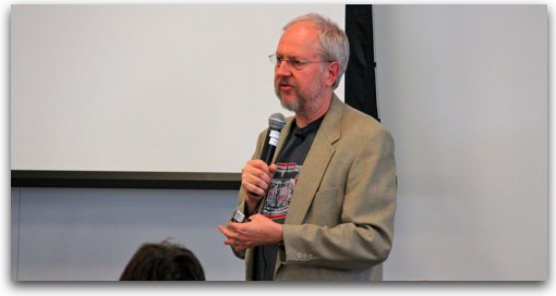 Douglas Crockford of Yahoo! at YUICONF 2009, held at the Yahoo! HQ in Sunnyvale; October 28, 2009.