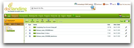 DocLanding: On-demand document management