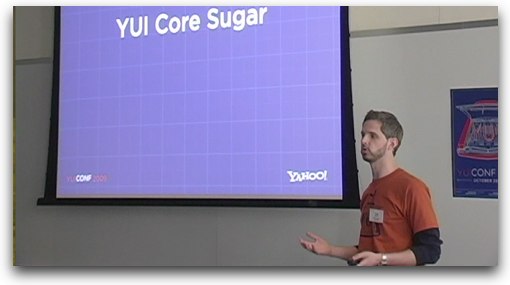 YUI engineer Todd Kloots speaks at YUICONF 2009, held at the Yahoo! HQ in Sunnyvale; October 28, 2009.