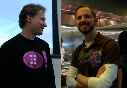Victor Tsaran (left) and Todd Kloots of Yahoo!