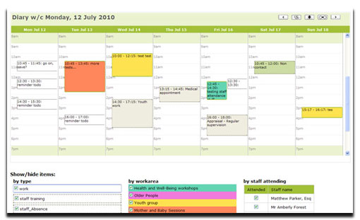 Screenshot of Lamplight's Diary