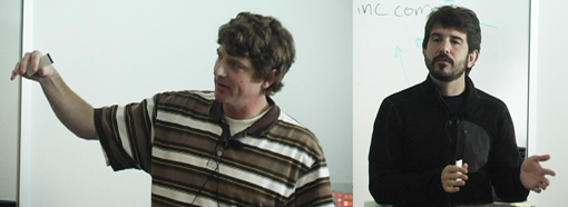 Matt Sweeney and Eric Miraglia of the YUI Team at Yahoo.