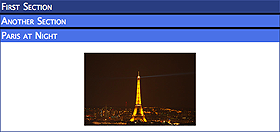 Visit Notoptimal Dev's blog post about the new Accordion Menu.