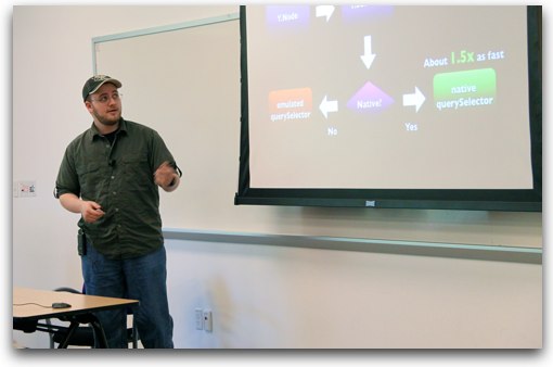 Ryan Grove speaking about performance and YUI 3 at Yahoo! on September 1, 2010.