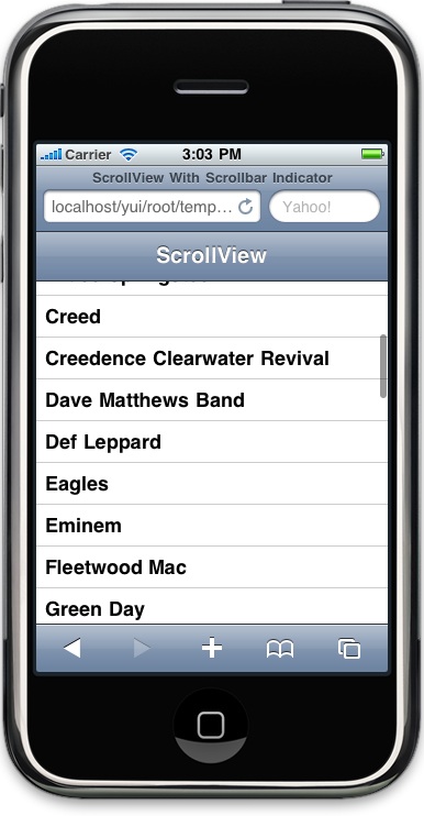 YUI ScrollView, new in YUI 3.2.0