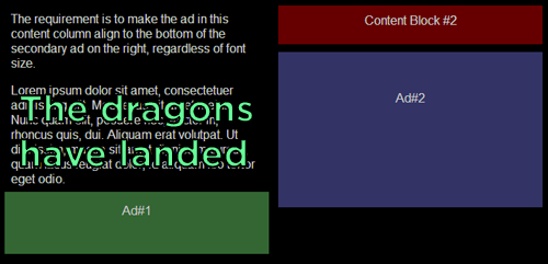 Larger fonts lead to misalignment of the banners