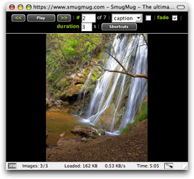 For SmugMug, the passion shows in the attention to detail. Slideshows use YUI Animation to fade between images, and if you resize the slideshow window the images scale up (using high-resolution source) to fill your screen.
