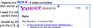 Y!Q Contextual Search