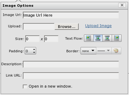Dennis's uploader integrates with the existing image placement dialog in YUI's RTE.