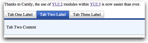 Using YUI 2 and YUI 3 together with Caridy's Wrapper Utility