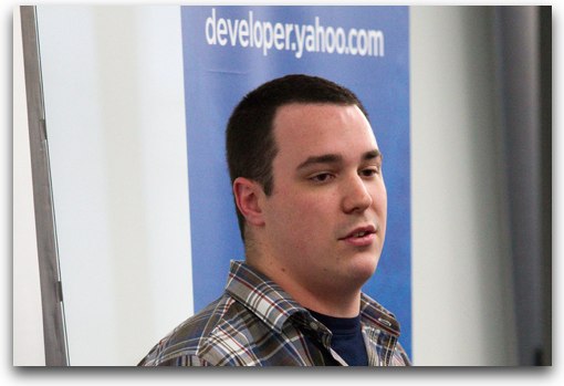 ArenaNet engineer Pat Cavit speaks at YUIConf 2010 at Yahoo! HQ in Sunnyvale, CA.